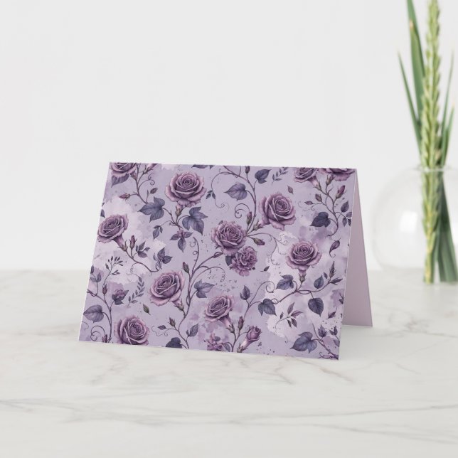 Dammlavendel Ros Drömska Nyanser Blommig  Kort (Framsida)