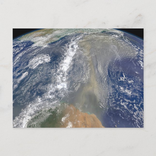 Dammmoln som rör sig mot Sydamerika Vykort (Framsida)