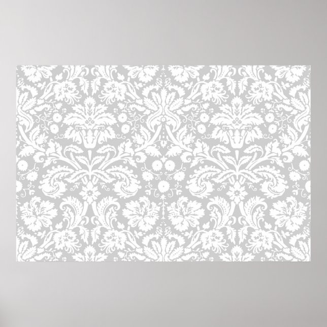 Dammning av silver grått poster (Framsidan)