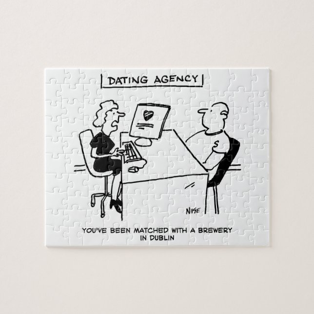 Dammningsbyrån matchar ett bryggeri pussel (Horisontell)