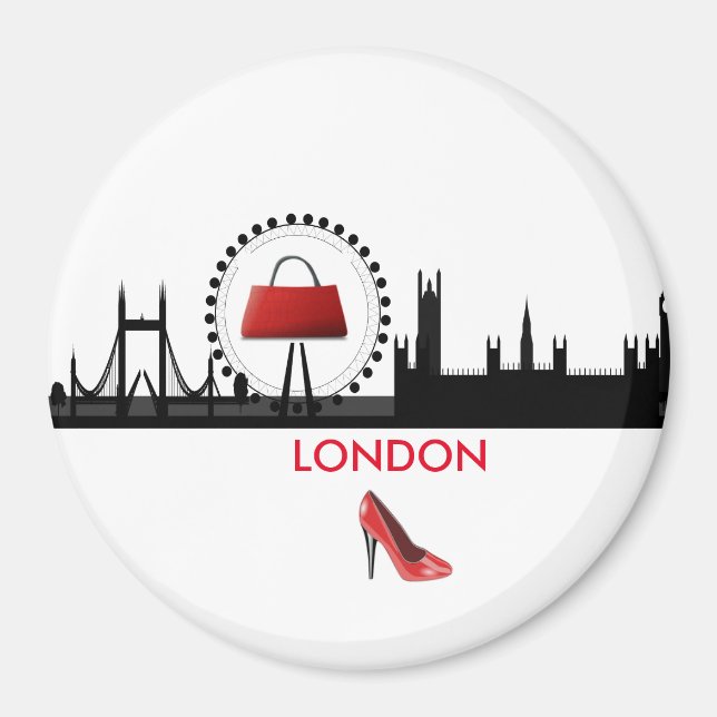Dammodetema London Skyline Magnet (Framsidan)