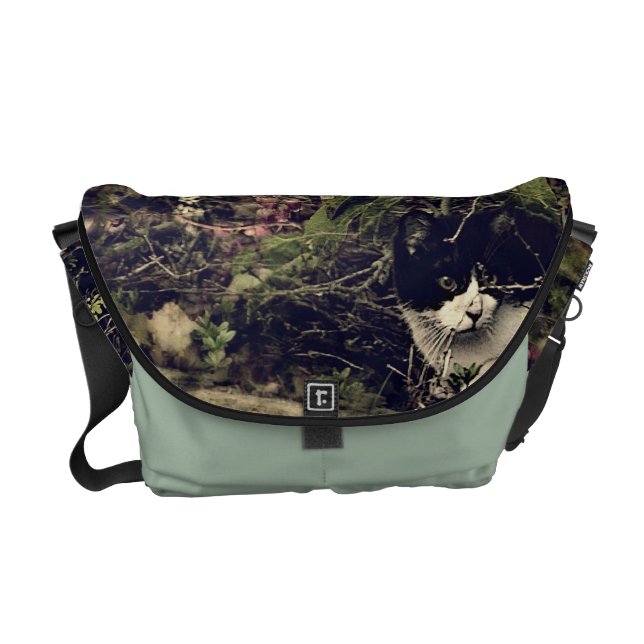 dammrickshawen hänger lös messenger bag (Framsidan)