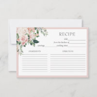 Dammros Floral Receptkort