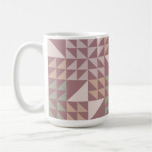 Dammros geometriskt täcke mönster kaffemugg