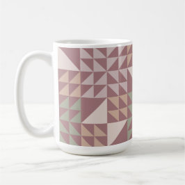 Dammros geometriskt täcke mönster kaffemugg