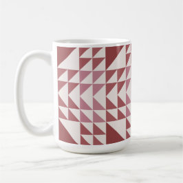 Dammros geometriskt täcke mönster kaffemugg