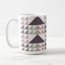 Dammros geometriskt täcke mönster kaffemugg