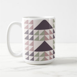 Dammros geometriskt täcke mönster kaffemugg