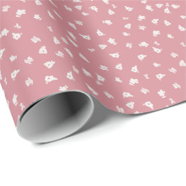 Dammrosa blomsterinpackningspapper presentpapper