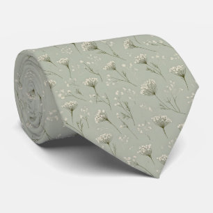 Dammsage Queen Anne Lace Personlig Bröllop Slips