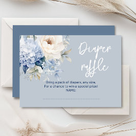 Dammskimmerblå och vit blomstergavtygstillägg för tilläggskort
