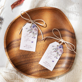 Dammsnott Fjäril Blomma Presentetikett