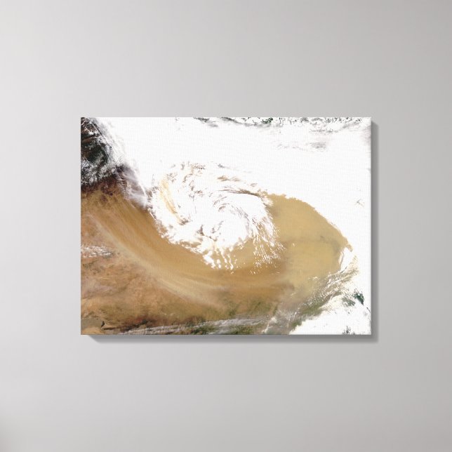 Dammstorm i norra China 2 Canvastryck (Framsida)