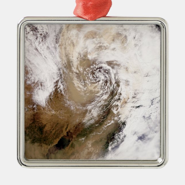 Dammstorm i norra Chinan Julgransprydnad Metall (Framsidan)