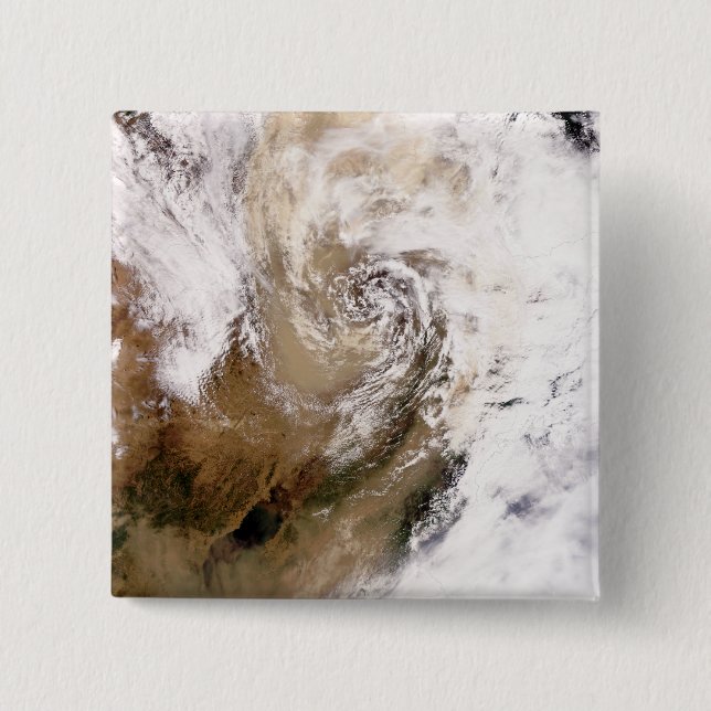 Dammstorm i norra Chinan Knapp (Framsida)