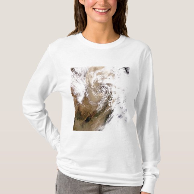 Dammstorm i norra Chinan T Shirt (Framsida)