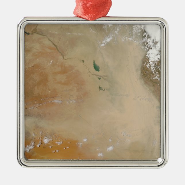 Dammstormen i Mellan östern Julgransprydnad Metall (Framsidan)