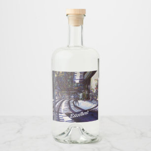 Dammsuga pianot spritflaskor etikett