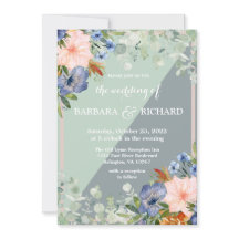 Dammt blå fersken grön bröllop