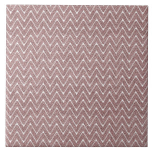 Dammt Rosa Liten Chevron Mönster Kakelplatta