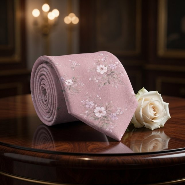 Dammt Rosa Vintage Blommor Slips (Skapare uppladdad)
