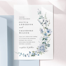 Dammtor Blå Vildblomma Blommig Bröllop