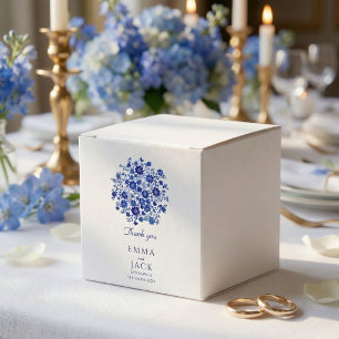 Dammtorblå Blommig Bröllop tack Presentaskar