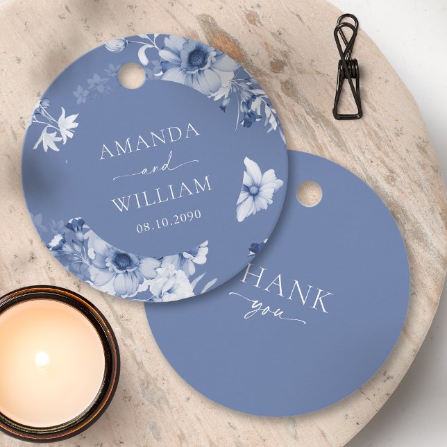 Dammtorrsblommande "Tack" Gåvor Etiketter (Skapare uppladdad)