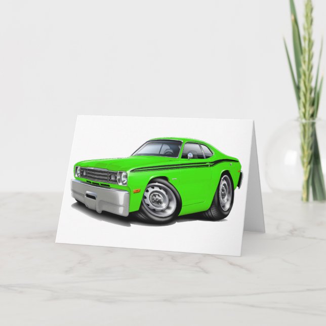 DammtrasaLimefrukt-Svart bil 1970-74 Kort (Framsida)