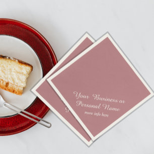 dammtrosa enfärgade servetter