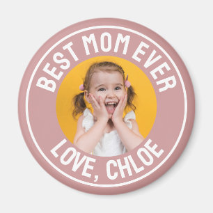 Dammtrosa Rolig Bästa Mamma Någonsin Foto Magnet