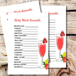 Dammusslor i brunchbubblor i babyduschen baby ord