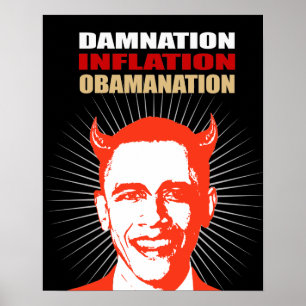 DAMNATION. INFLATION. OBAMANTI POSTER