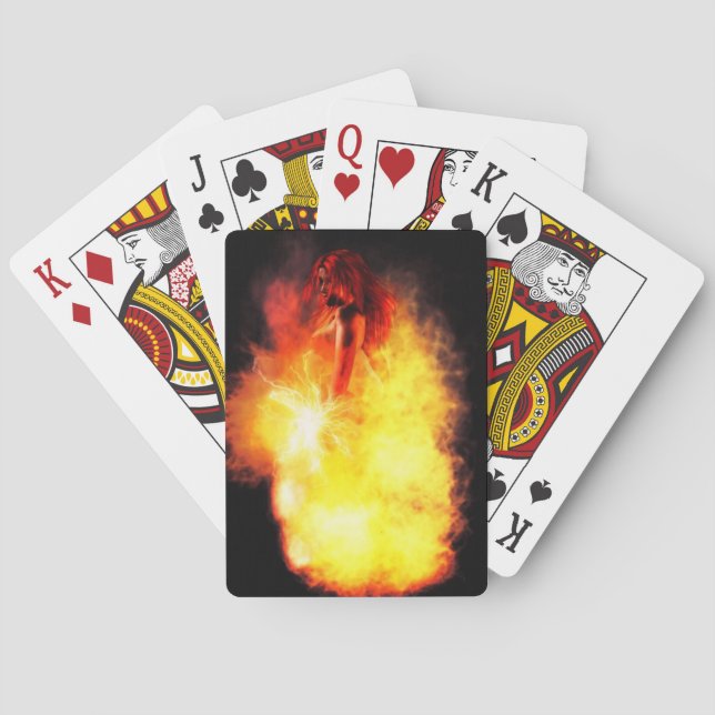 Damnation skriva en krönika över kort: Rosa Spelkort (Baksidan)