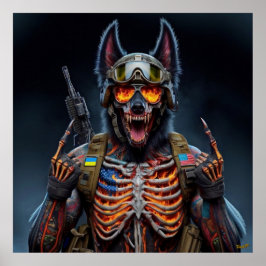 Damned Doggie #00001 of the NFT collection Art Poster