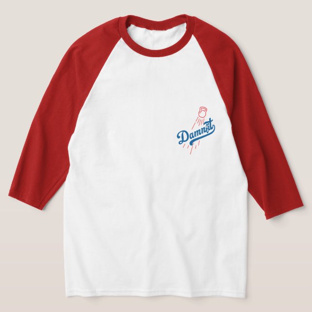 Damnfit Sportboll Raglan T Shirt (Laydown)