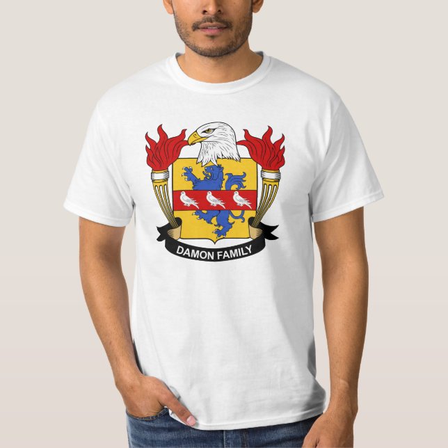 Damon familjvapensköld tee (Framsida)