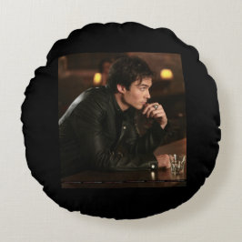 Damon Salvatore Round Pillow Rund Kudde