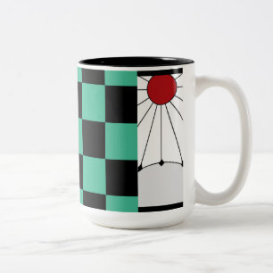 Damon Sayer Tanjiro Kamado design Två-Tonad Mugg