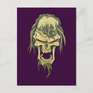 Dämonenschädel Totenkopf demon skull Vykort