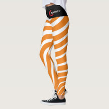Damonti Sportkläder Zebra Orange Leggings