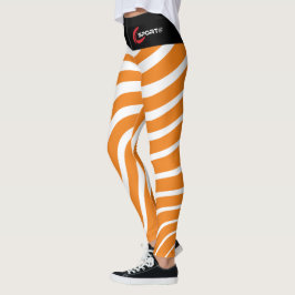 Damonti Sportkläder Zebra Orange Leggings