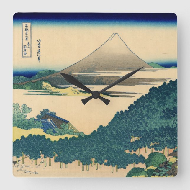 Dämpa gräset på Aoyama Fyrkantig Klocka (Framsida)