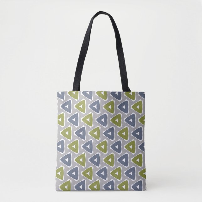 Dämpad Boho Geometrisk Mönster Tygkasse (Framsida)