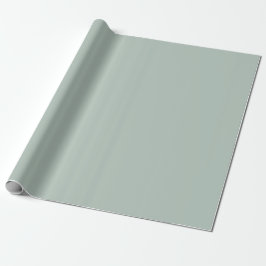 Dämpad eukalyptusgrön färg presentpapper