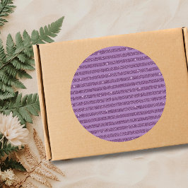 Dämpad Glittrande Hallonröd Horisontell Randig Sti Runt Klistermärke