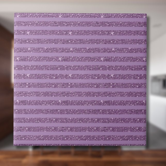 Dämpad Glittrig Mulberry Stil Horisontella Ränder Kakelplatta (Skapare uppladdad)