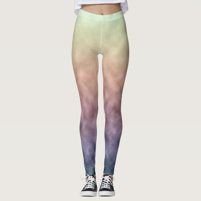 Dämpad Horisont Vävnad Leggings (Framsida)