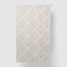 Dämpad mjuk grå blomster scallop-blocktryck