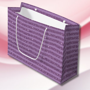 Dämpad Mulberry Glitter Stil Horisontella Ränder